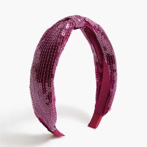 J Crew Sequin wrap knot headband NWT